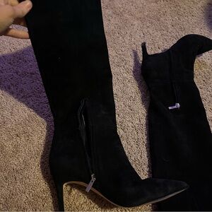 Marc Fisher Black Suede Boots